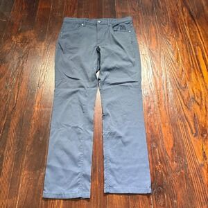 LL Bean Venture Stretch Pants Men 32x30 Blue Hiking 5 Pocket Straight Leg *READ*